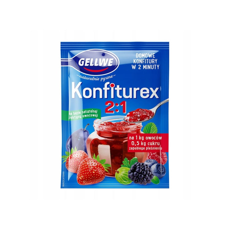 Gellwe Konfiturex 2:1 Mieszanka żelująca do konfitur i dżemów 30 g