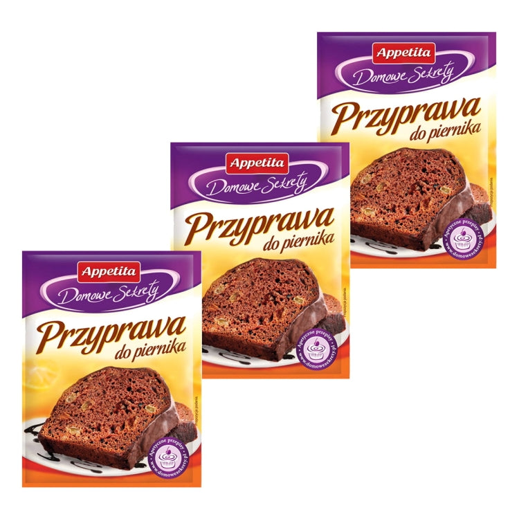 Appetita Domowe Sekrety Przyprawa do piernika 20 g x 3 sztuki